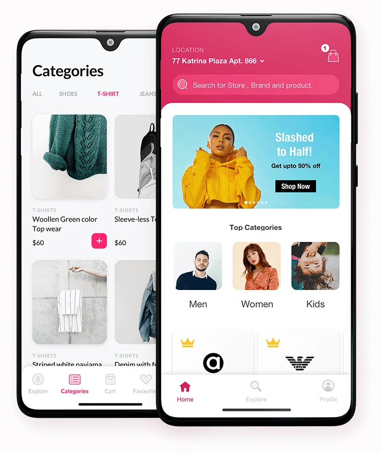 online eCommerce Marketplace delivery app feature1
